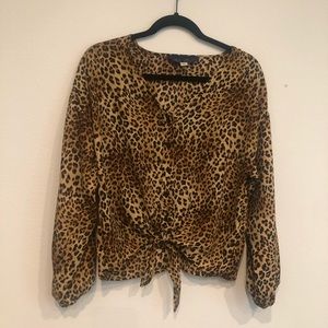 Cheetah Print Blouse